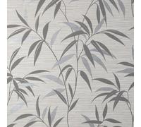 CROWN Fusion Leaf Soft Grey Wallpaper M1771