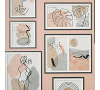 Crown Gallery Dusky Pink Wallpaper M1714