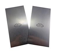 Crown Hand Tools Sheffield UK Steel 2 Piece Rectangular 2 1/2" x 5" Cabinet Scraper Set 375