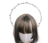 Crown Headband For Women Virgin-Mary Wedding Sun Hairband Headdress Flower Tea-Party Headpiece