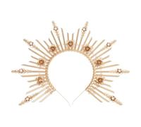 Crown Headband VirginMary Costume Headband Sun-Goddess Hairband Female Headdress Party Hair Decors Flower Hair Bands For Women Girls