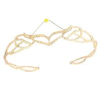 Crown Headpiece Golden Alloy Elf Crown Headpiece 18x18x4cm