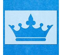 Crown Jewels King Queen Royal Stencil: Mylar Airbrush Wall Art Painting Crafts 3-A2 Stencil - Design Size (335mm 555mm)