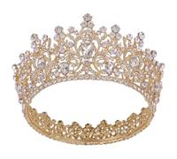 Crown,King Crown,Tiara,Crowns for Women,Princess Crown, Full Round Royal Queen King Crystal Crowns Diadem Banquet Tiaras Prom Pageant Party Wedding Costume Hair Jewelry