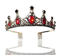 Crown,king crown,tiara,crowns for women,princess crown,Hair Jewelry Crown Tiaras for Women Trendy Wedding Crown Royal Bridal Tiara Bride Crown Pageant Red Green Pink Headband Princess Hair Jewelry Orn