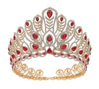 Crown,King Crown,Tiara,Crowns for Women,Princess Crown, Royal Queen Large Diadem Bridal Crown Pageant Miss Headdress Bride Wedding Dress Hair Jewelry Accessories