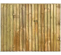 Crown & Kingdom Heavy Duty Feather Edge Fence Panels - Pressure Treated Tanalised Timber Closeboard Garden Fencing - Strong Privacy Boundary Panels (6FT x 4FT)