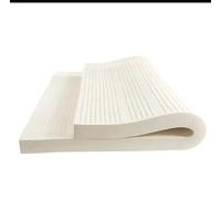 Crown & Kingdom Turnable Natural Latex Topper 2" - Quilted Cover - Rubber Mattress Pad - Multi Size (6FT Super King)