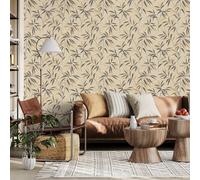 Crown Luxe - Fusion Weave Metallic Wallpaper (Fusion Leaf Natural)