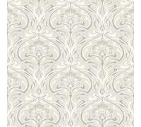 Crown M1197 Flora Nouveau Natural Floral Wallpaper, Cream
