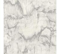 Crown Wallpaper Aura Marble M1584 – Grey/Silver Metallic, Flat Surface