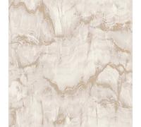 Crown Wallpaper Aura M1585 - Marble Gold Metallic Design (Latte)