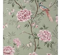 CROWN M1724 UK AKINA Floral SAGE, Green