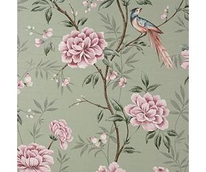 CROWN M1724 UK AKINA Floral SAGE, Green