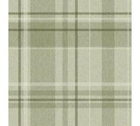 CROWN M1865 Harris Check Luxury Textured Wallpaper, Green