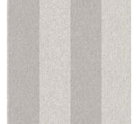 Crown M1872 Harris Stripe Luxury Textured Wallpaper, Soft Grey