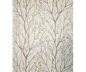 Crown M1875 Lynford Trees Mid Weight Vinyl Wallpaper, Natural