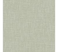 Crown M1886 Oakleigh Plain Luxury Fabric Textured Wallpaper, Sage
