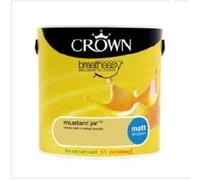 Crown Matt Emulsion 2.5L Mustard Jar