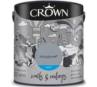 CROWN MATT EMULSION PAINT 2.5L FOR WALLS CEILINGS WOOD METAL ALL COLOURS NEW