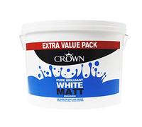 CROWN Matt Emulsion Paint 7.5L Pure Brilliant White