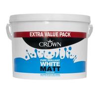 Crown Paints Matt Emulsion Pure Brilliant White 2.5L 5023067