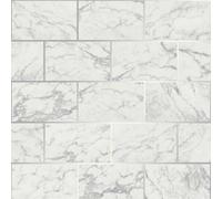 Metro Brick Marble Silver