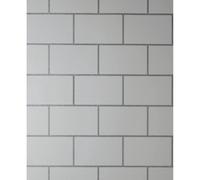 Crown Metro Tile Wallpaper in Grey Crown Grey