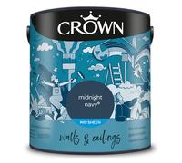 Crown Midnight Navy® 2.5L Walls & Ceilings Mid Sheen Emulsion