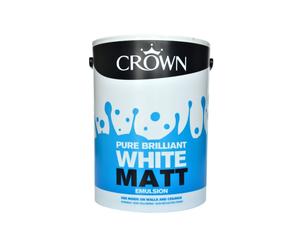 Crown - Non Breatheasy Matt Emulsion 5L - Pure Brilliant White