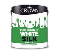 CROWN Non-Breatheasy Silk Emulsion Interior Wall Paint, Acrylic, Matte, Indoor, RAL 1013, Water Repellent