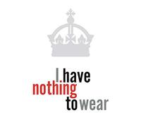 Crown Nothing To Wear Large Canvas Wall Art Print