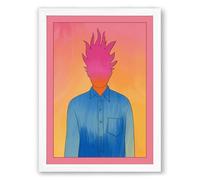 Crown of Light Modern Framed Wall Art Print A1 (84.1×59.4cm) White, Wall Decor for Living Room, Bedroom, Office & Home, Ready to Hang, Art Gift