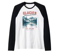 Crown of The Continent - Glacer National Park Raglan Baseball Tee