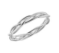 Crown of Thorn Weave Wire Braid .925 Sterling Silver Band Ring (7)