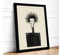 Crown of Thorns Expressionism Framed Wall Art Print A1 (84.1×59.4cm) Black, Wall Decor for Living Room, Bedroom, Office & Home, Ready to Hang, Art Gift