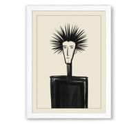 Crown of Thorns Expressionism Framed Wall Art Print A1 (84.1×59.4cm) White, Wall Decor for Living Room, Bedroom, Office & Home, Ready to Hang, Art Gift