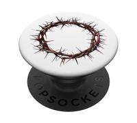 Crown of Thorns Jesus Christ Cross God Bible Faith Church PopSockets Adhesive PopGrip