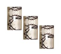 Crown Of Thorns Print Single Toggle Wall Panel Light Switch Plate Covers Wall Decor Home Decor For Kitchen Bathroom Bedroom Decor 2.75x4.5 In.