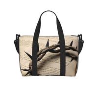 (Crown of Thorns) Waterproof Lightweight Hand Travel Bag - Large Carry-On for 3-5 Day Trips | Air Travel, Sports, Weekend Use | Men & Women (1-Pack)
