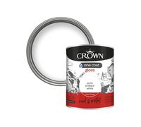 Crown - One Coat Gloss Brilliant White - 750ml