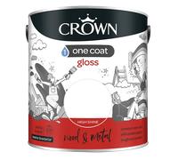 Crown - One Coat Gloss Brilliant White - 750ml