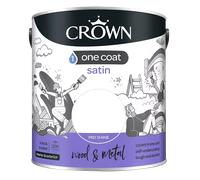Crown One Coat Satin, Pure Brilliant White 750ml