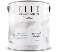 Crown Paint Elle Decoration 2.5L - Matt Emulsion - All Colours - Flat Matt