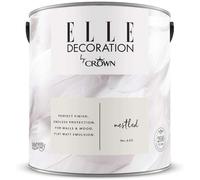 Crown Paint Elle Decoration 2.5L - Matt Emulsion - All Colours - Flat Matt