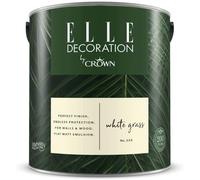 ELLE Decoration by Crown Flat Matt Paint White Grass - 2.5L