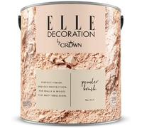 ELLE Decoration by CROWN 2.5L Flat MATT Emulsion Paint - Powder Brush No 557