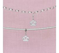 Crown Pendant Charm - Sterling Silver