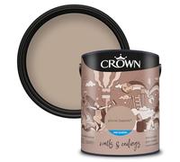 Crown Picnic Basket - Mid Sheen Emulsion Paint - Wipeable, Scuff Resistant - Light Brown Paint - Kitchen & Bathroom Paint - 5L