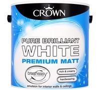 Crown Matt Emulsion Brilliant White 2.5L